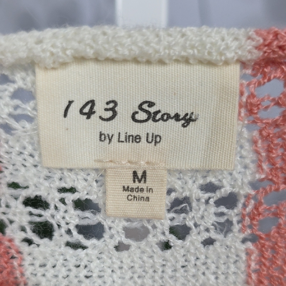 1.4.3. Story by Line Up Cream and Pink Striped Sweater - Picture 3 of 9